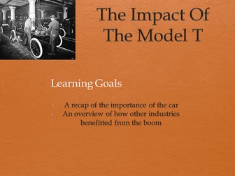 The impact of the Model T