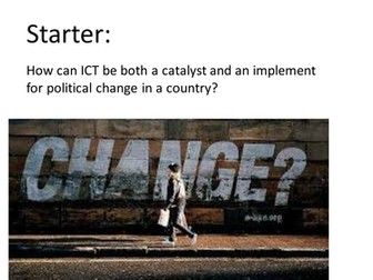 ICT - Catalyst for political change
