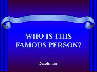 STARTER - Resolution - Science/Photography/Film