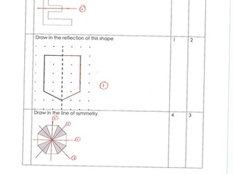 Transformations topic assessment Levels 2-7
