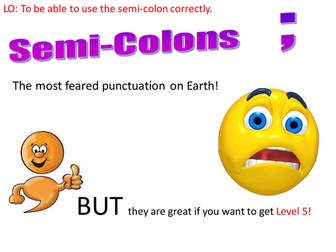 How to use semi-colons