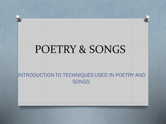 Introduction to Poetic Techniques - 'Titanium'