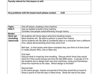 Cover/one off lessons of Drama