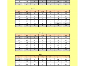 Calendar - Simple Exel