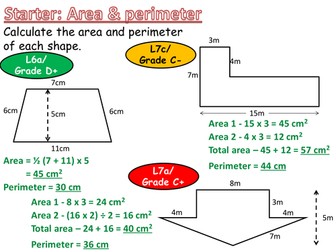Converting units of area and volume (L7-Grade C)