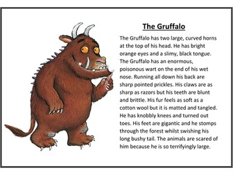 The Gruffalo Character Description WAGOLL