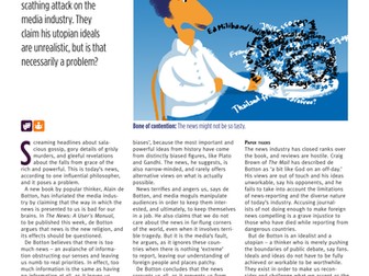 Philosopher’s attack on press ruffles feathers