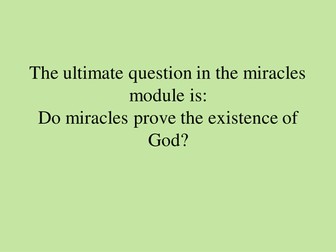 Hume on Miracles