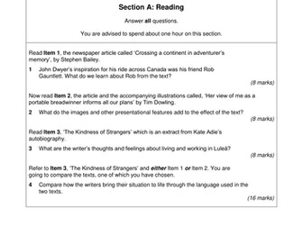 GCSE English Practice Examination (Higher Tier)