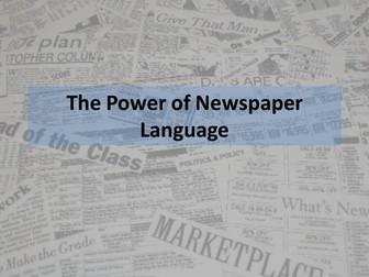 Language of Newspapers