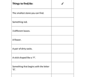 Outdoor Treasure Hunt