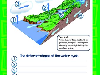 Water pollution worksheet