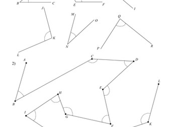 Measuring and drawing angles (L5/Grade E)