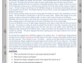 Year 1/2 Story and comprehension questions