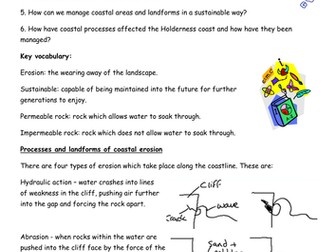 Revision guide for coasts