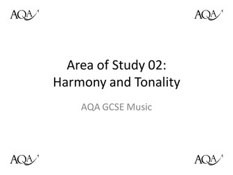 AQA Area of Study 02 Harmony and Tonality