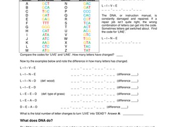 The Evolution of Cancer Worksheet