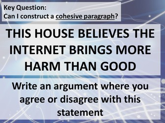 How to structure a paragraph - argue