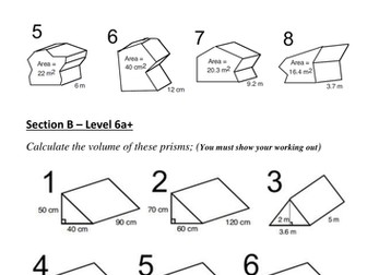 Volume of prism