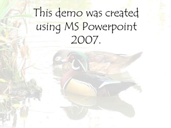 Powerpoint colour change demo