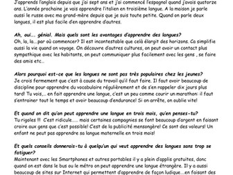 CfE New Higher: why learn languages