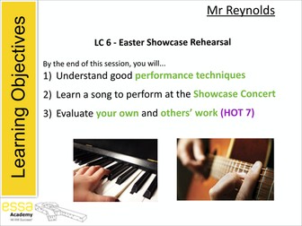 Pop Song Compilation for a Concert