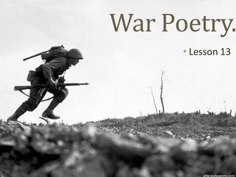 WORLD WAR 1 WAR POETRY. SECOND HALF