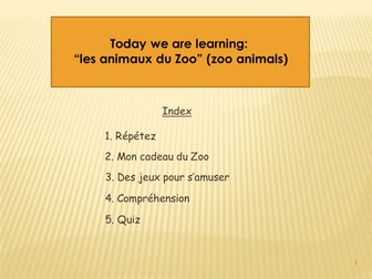 Mon cadeau du zoo
