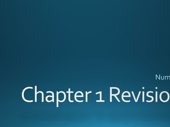 Edexcel chapter 1 revision