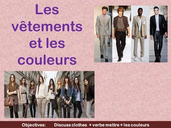 Les vêtements et les couleurs