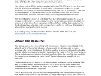 Macbeth: A Way In To Language