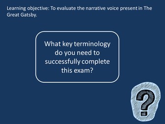 AQA Literature B - The Great Gatsby Timed Practice
