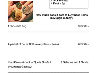 Magical Maths, Harry Potter problem solving