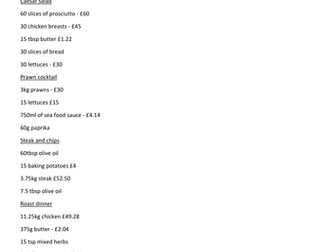 Direct Proportion Cook off