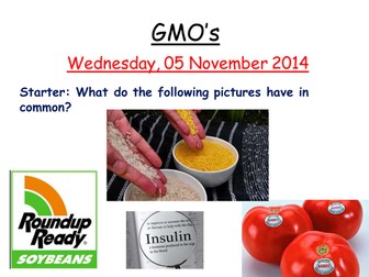 GMO's and ethics