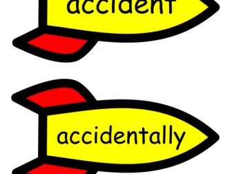 Spelling flash cards (new curr) ROCKETS!