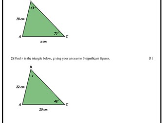 Sine and Cosine Rule