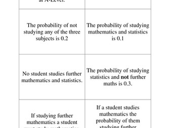 Probability - Puzzle Cards