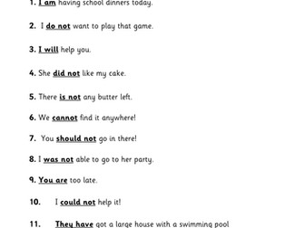 Apostrophes of contraction, 4 levels