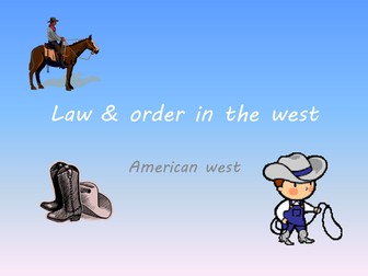 Law and order in the American west