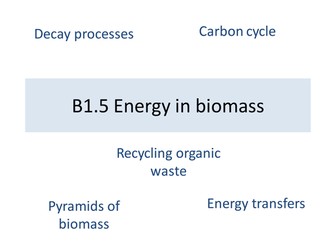 B1 Biology AQA Revision Summary Presentations