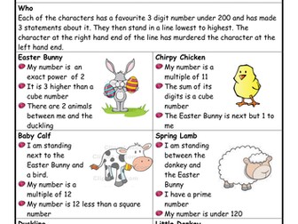 Easter mini murder mystery