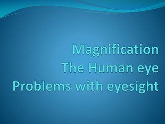 Magnification, Human Eye, Eyesight Problems P3 AQA