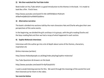 Resources for exciting novel Split Second