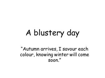 A Blustery Day- Tissue Paper Leaves