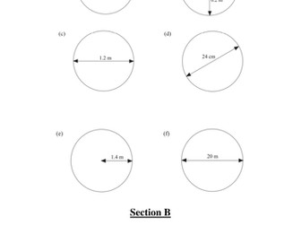 Circles - area and circumference