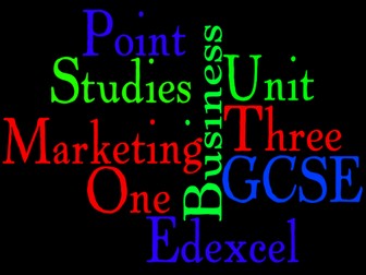 Edexcel GCSE Business Unit 3 Wordles Support Mat