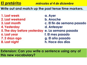 Past Tense Verb Flowers