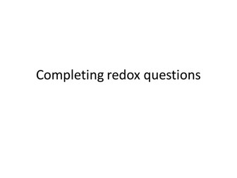 AQA CHEM5 redox question review