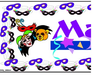 Mardi Gras Themed Banner
